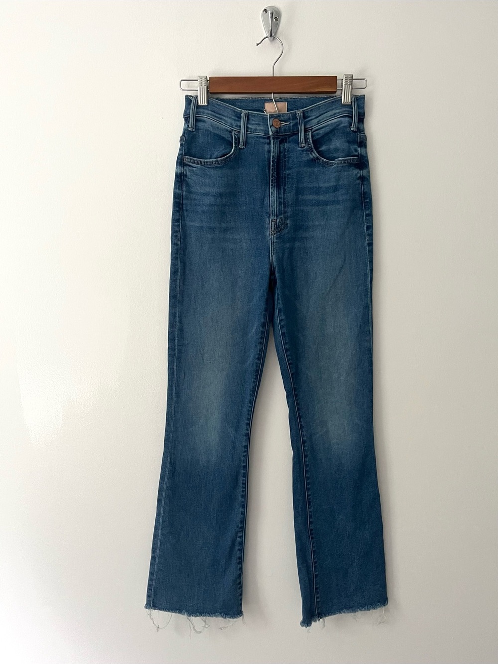 Mother Hustler Ankle Fray Healing Jar Blue Jeans 26 - Picture 2 of 14